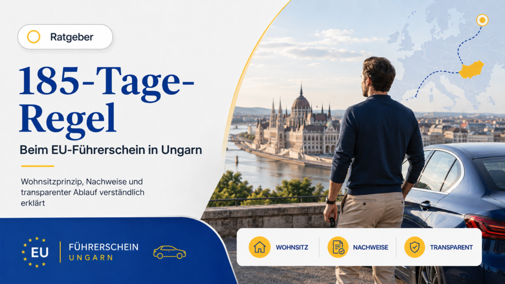 Die 185-Tage-Regel beim EU-Führerschein in Ungarn