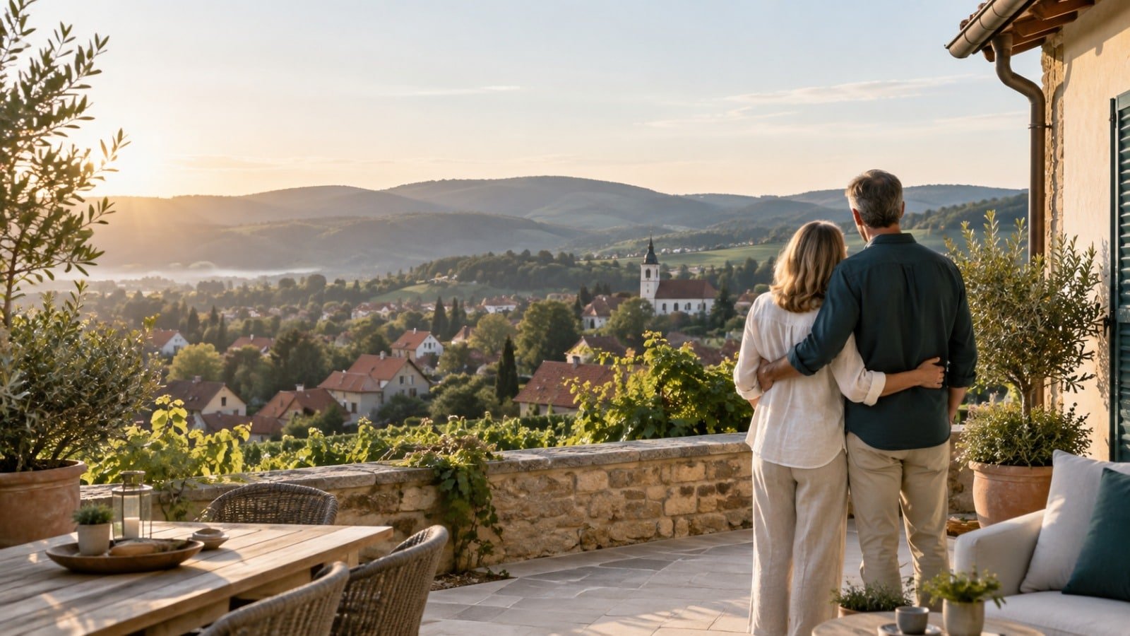 Ruhiger Alltag am Balaton als Beispiel für das Leben in Ungarn